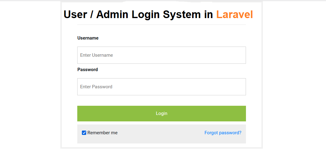 Make a Secure Laravel Login System for Admins and Users:  A Step-by-Step Guide